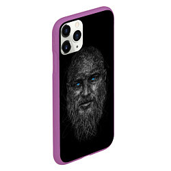 Чехол iPhone 11 Pro матовый Ragnar Lodbrok, цвет: 3D-фиолетовый — фото 2