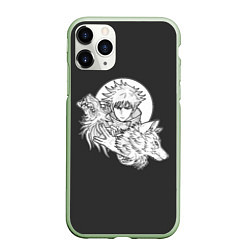 Чехол iPhone 11 Pro матовый Megumi, цвет: 3D-салатовый