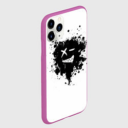 Чехол iPhone 11 Pro матовый МАСКА, цвет: 3D-фиолетовый — фото 2