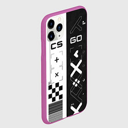 Чехол iPhone 11 Pro матовый Printstream Поток информации, цвет: 3D-фиолетовый — фото 2