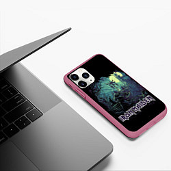 Чехол iPhone 11 Pro матовый IRON MAIDEN, цвет: 3D-малиновый — фото 2