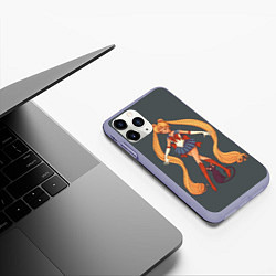 Чехол iPhone 11 Pro матовый Sailor Moon Сейлор Мун, цвет: 3D-светло-сиреневый — фото 2