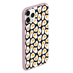 Чехол iPhone 11 Pro матовый Яичница, цвет: 3D-розовый — фото 2