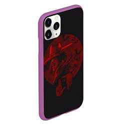 Чехол iPhone 11 Pro матовый Hellsing Хеллсинг, цвет: 3D-фиолетовый — фото 2