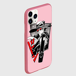 Чехол iPhone 11 Pro матовый Hellsing Хеллсинг, цвет: 3D-малиновый — фото 2