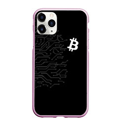 Чехол iPhone 11 Pro матовый БИТКОИН BITCOIN, цвет: 3D-розовый