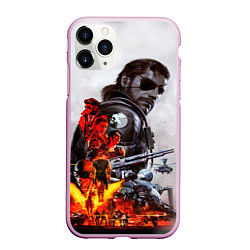 Чехол iPhone 11 Pro матовый Metal Gear, цвет: 3D-розовый