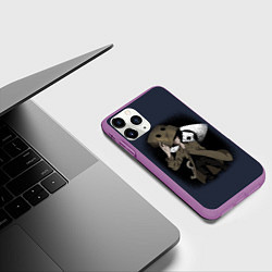 Чехол iPhone 11 Pro матовый Little Nightmares 2 MONO, цвет: 3D-фиолетовый — фото 2