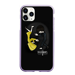 Чехол iPhone 11 Pro матовый Маленькие кошмары, цвет: 3D-светло-сиреневый