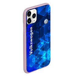 Чехол iPhone 11 Pro матовый Volkswagen, цвет: 3D-розовый — фото 2