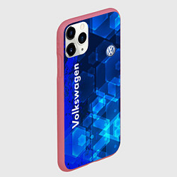 Чехол iPhone 11 Pro матовый Volkswagen, цвет: 3D-малиновый — фото 2