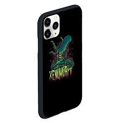 Чехол iPhone 11 Pro матовый XENOMORPH, цвет: 3D-черный — фото 2