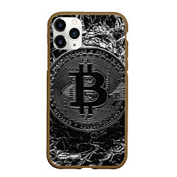 Чехол iPhone 11 Pro матовый БИТКОИН BITCOIN, цвет: 3D-коричневый