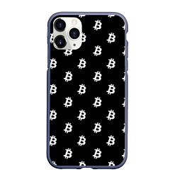 Чехол iPhone 11 Pro матовый BITCOIN CRYPTOCURRENCE Z, цвет: 3D-серый