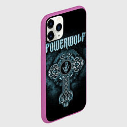 Чехол iPhone 11 Pro матовый Powerwolf, цвет: 3D-фиолетовый — фото 2