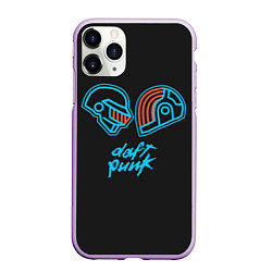 Чехол iPhone 11 Pro матовый Daft Punk, цвет: 3D-сиреневый