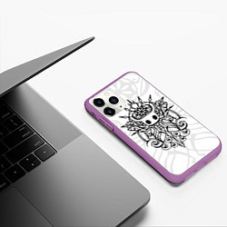 Чехол iPhone 11 Pro матовый HOLLOW KNIGHT ХОЛЛОУ НАЙТ, цвет: 3D-фиолетовый — фото 2