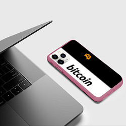 Чехол iPhone 11 Pro матовый БИТКОИН BITCOIN Z, цвет: 3D-малиновый — фото 2