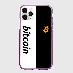 Чехол iPhone 11 Pro матовый БИТКОИН BITCOIN Z, цвет: 3D-фиолетовый