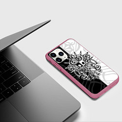 Чехол iPhone 11 Pro матовый HOLLOW KNIGHT ХОЛЛОУ НАЙТ, цвет: 3D-малиновый — фото 2