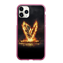 Чехол iPhone 11 Pro матовый Викинги Vikings спина Z