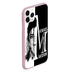 Чехол iPhone 11 Pro матовый Майкл Джексон, цвет: 3D-розовый — фото 2