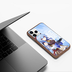 Чехол iPhone 11 Pro матовый GENSHIN IMPACT, ГАНЬ ЮЙ, цвет: 3D-коричневый — фото 2