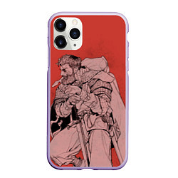 Чехол iPhone 11 Pro матовый Viking, цвет: 3D-светло-сиреневый