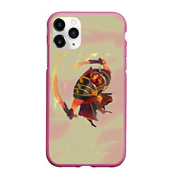 Чехол iPhone 11 Pro матовый Ember Dota 2, цвет: 3D-малиновый