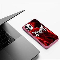 Чехол iPhone 11 Pro матовый MAYHEM, цвет: 3D-малиновый — фото 2