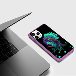 Чехол iPhone 11 Pro матовый Death prophet Dota 2, цвет: 3D-фиолетовый — фото 2