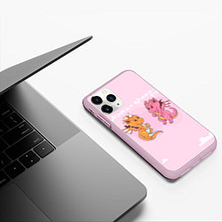Чехол iPhone 11 Pro матовый Мать драконов, цвет: 3D-розовый — фото 2