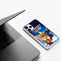 Чехол iPhone 11 Pro матовый Рэтчет и Кланr, цвет: 3D-белый — фото 2