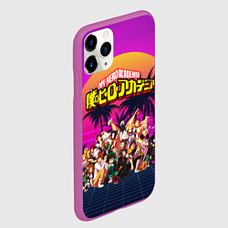 Чехол iPhone 11 Pro матовый МОЯ ГЕРОЙСКАЯ АКАДЕМИЯ, цвет: 3D-фиолетовый — фото 2