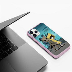 Чехол iPhone 11 Pro матовый Little Nightmares 2, цвет: 3D-розовый — фото 2