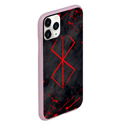 Чехол iPhone 11 Pro матовый BERSERK БЕРСЕРК КЛЕЙМО, цвет: 3D-розовый — фото 2