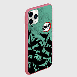 Чехол iPhone 11 Pro матовый DEMON SLAYER KIMETSU NO YAIBA, цвет: 3D-малиновый — фото 2