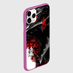 Чехол iPhone 11 Pro матовый BERSERK БЕРСЕРК, цвет: 3D-фиолетовый — фото 2