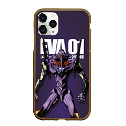 Чехол iPhone 11 Pro матовый EVA-01