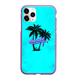 Чехол iPhone 11 Pro матовый GTA Vice City гавайка