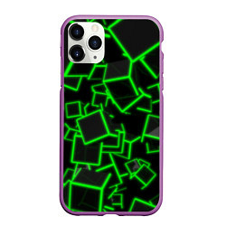 Чехол iPhone 11 Pro матовый Cyber cube