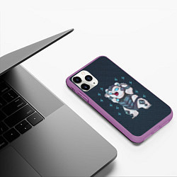 Чехол iPhone 11 Pro матовый Волибир LOL, цвет: 3D-фиолетовый — фото 2