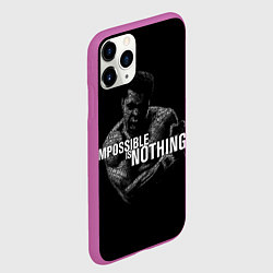 Чехол iPhone 11 Pro матовый Возможно Всё Мухаммед Али, цвет: 3D-фиолетовый — фото 2