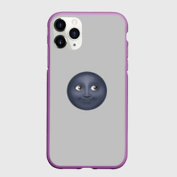 Чехол iPhone 11 Pro матовый Темная луна, цвет: 3D-фиолетовый