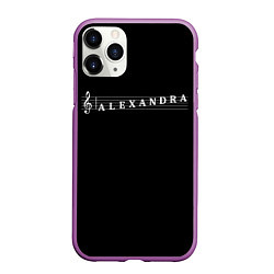 Чехол iPhone 11 Pro матовый Alexandra, цвет: 3D-фиолетовый