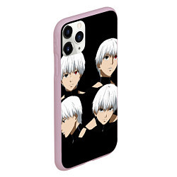 Чехол iPhone 11 Pro матовый TOKYO GHOUL, цвет: 3D-розовый — фото 2