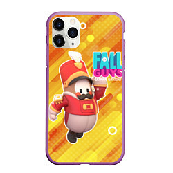 Чехол iPhone 11 Pro матовый FALL GUYS Щелкунчик, цвет: 3D-фиолетовый