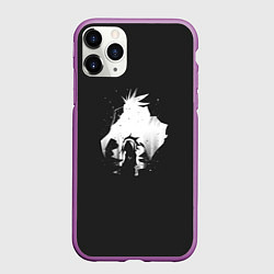 Чехол iPhone 11 Pro матовый Legendary Duo, цвет: 3D-фиолетовый
