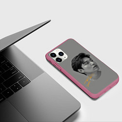 Чехол iPhone 11 Pro матовый Ли Мин Хо Lee Min Ho, цвет: 3D-малиновый — фото 2