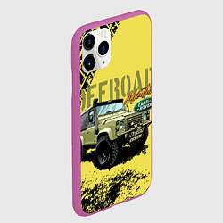 Чехол iPhone 11 Pro матовый LAND ROVER, цвет: 3D-фиолетовый — фото 2